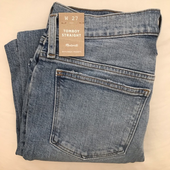 Madewell Tomboy Straight Jeans NWT - Picture 2 of 11